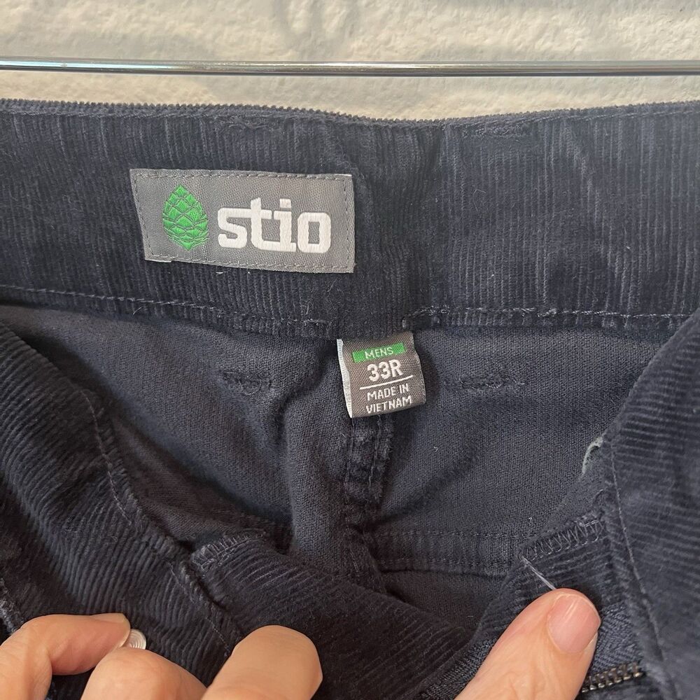 Stio Men's Blue Rivet Cord Stretch Corduroy Pant Size 33 R Regular - Picture 5 of 9